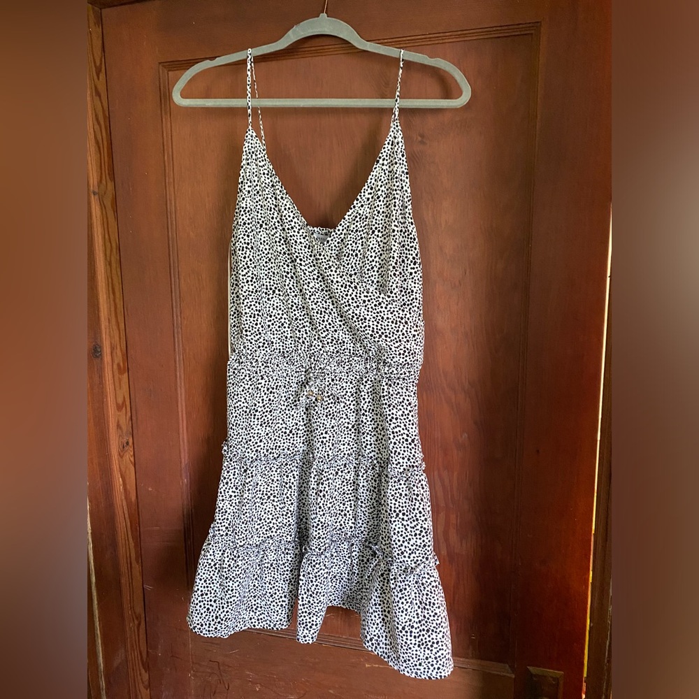 Black and white spotted mini dress - Crescent - NWT